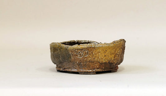 Toji Wood-Fired Bonsai Pot 3.9"(10cm) T024 +++ Shipping Free
