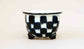 Yuka Painting Bonsai Pot with Japanese Checkered Pattern 4.3"(11cm) +++ Shipping Free
