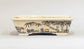 Painted Bonsai Pot with the countryside scenery by Bunzan 8.9"(22.8cm)B079 +++ Shipping Free　