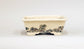 Painted Bonsai Pot with the countryside scenery by Bunzan 8.9"(22.8cm)B079 +++ Shipping Free　
