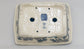 Painted Bonsai Pot with the countryside scenery by Bunzan 8.9"(22.8cm)B079 +++ Shipping Free　