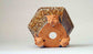 Demon Face Bonsai Pot in Yellow Brown Glaze 4.5" (11.5cm) +++Shipping Free