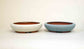 Good Buy! Eimei Shallow Bonsai Pots Set White & Blue 5.1"(13cm)+++Shipping Free
