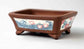 Chidori Over the Sea Bonsai Pot by Eimei and Mayu