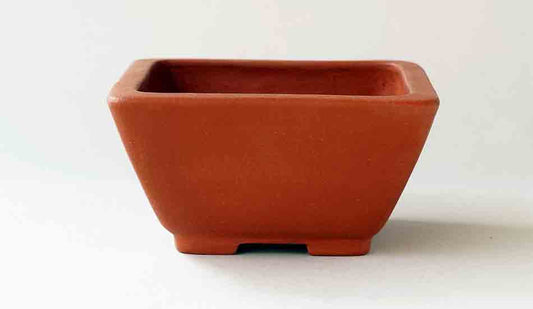 Unglazed Square Bonsai Pot by Reifo